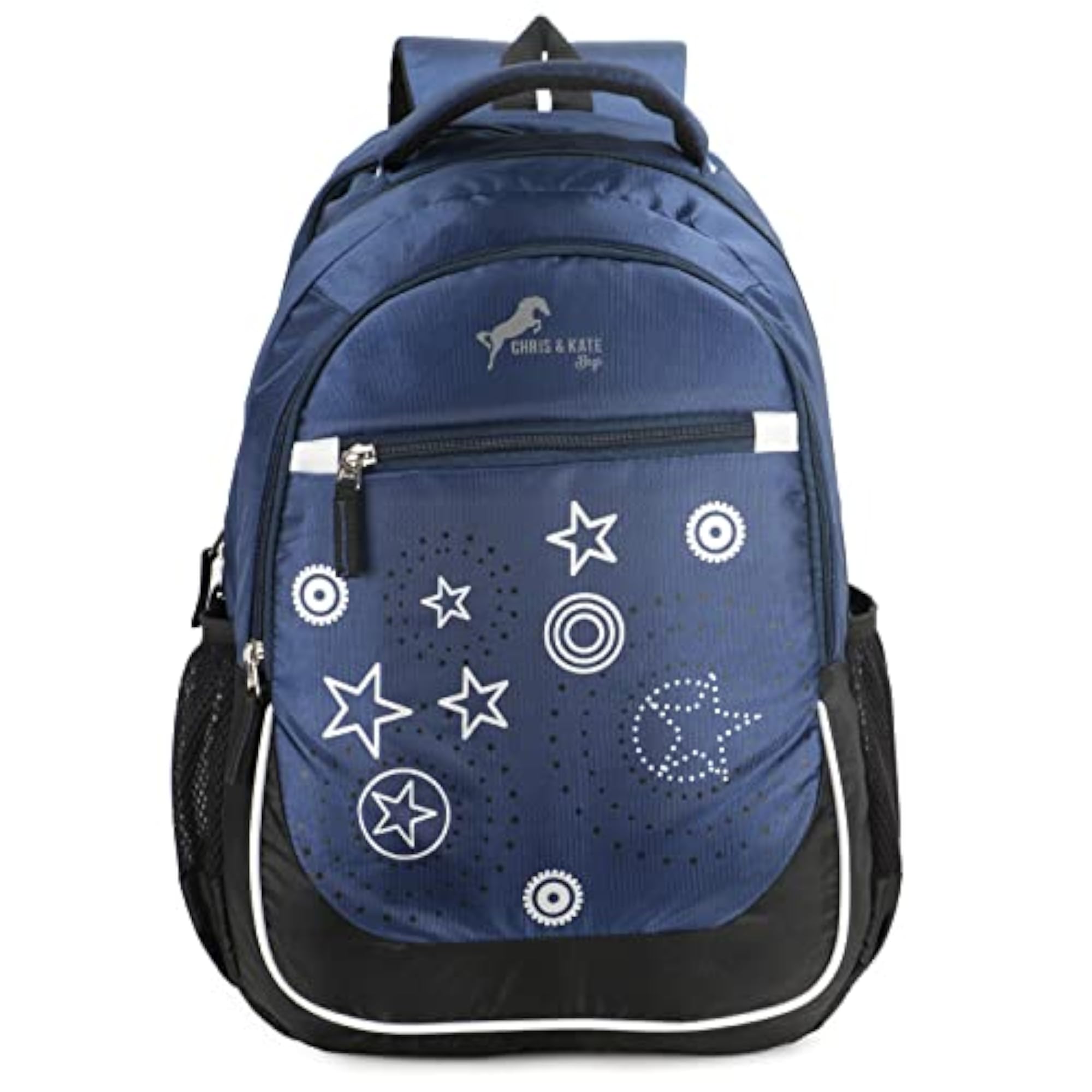 38 Ltrs Water Resistant Blue Backpack for School and College